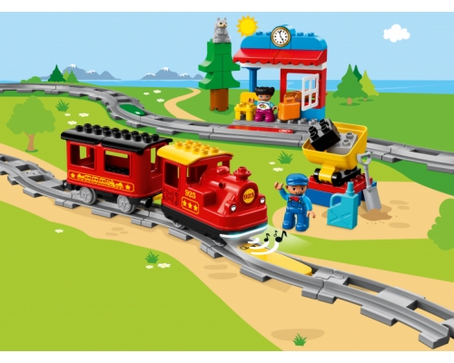 10874 Поезд на паровой тяге Lego Duplo