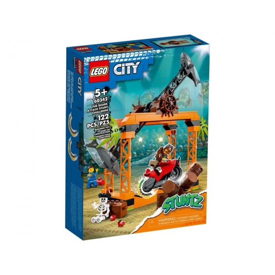Конструктор LEGO City 60342 Трюковое испытание «Нападение акулы»