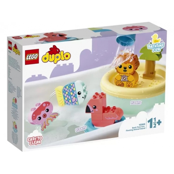 Конструктор LEGO Duplo 10966 Приключения в ванной: плавучий остров для зверей