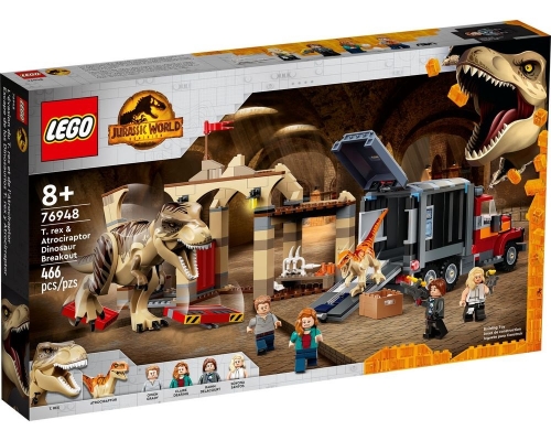 LEGO Jurassic World 76948 Побег атроцираптора и тираннозавра