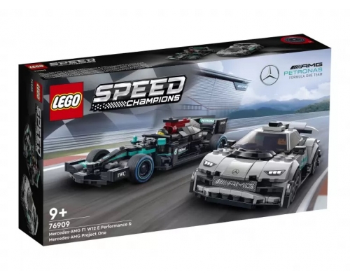 LEGO Speed Champions 76909 Mercedes-AMG F1 W12 E Performance и Mercedes-AMG Project One