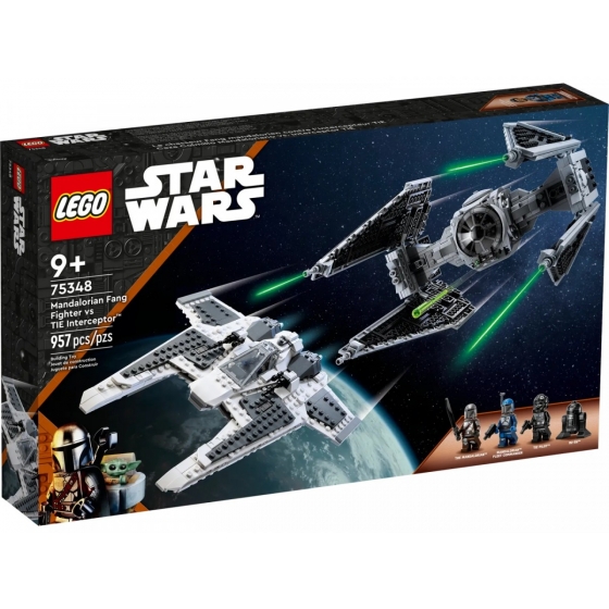 Конструктор LEGO Star Wars 75348 Мандалорский истребитель типа «Клык» против TIE-перехватчика