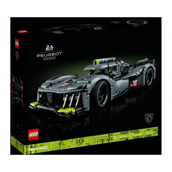 Конструктор LEGO Technic 42156 Гибридный гиперкар PEUGEOT 9X8 24H Le Mans