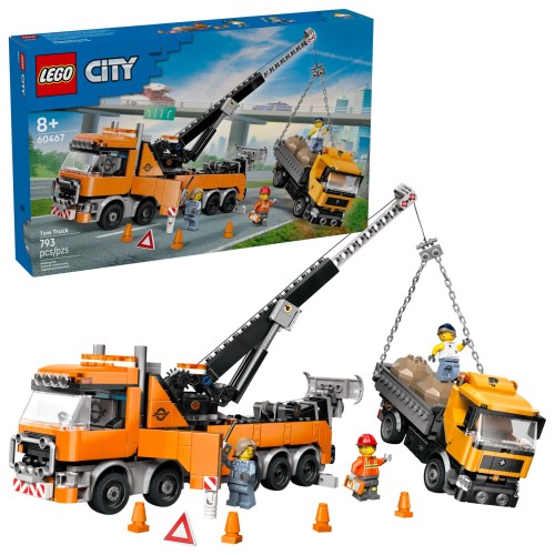 60467 LEGO City Тяжелый эвакуатор с краном