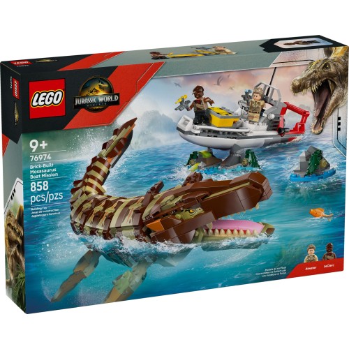 76974 LEGO Jurassic World Миссия на лодке с Мозазавром