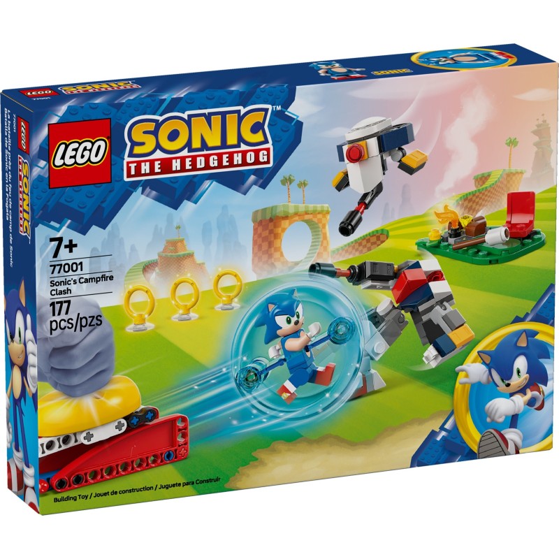 77001 Lego Super Sonic Столкновение Соника у костра