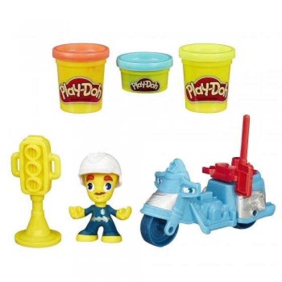 "Полицейский мотоцикл" Play-Doh Город, b5959 Hasbro