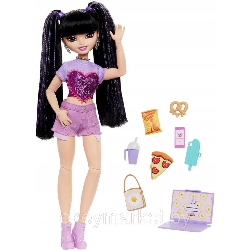 Кукла Mattel Barbie Dream Besties Renee Рене + 8 аксессуаров HYC24