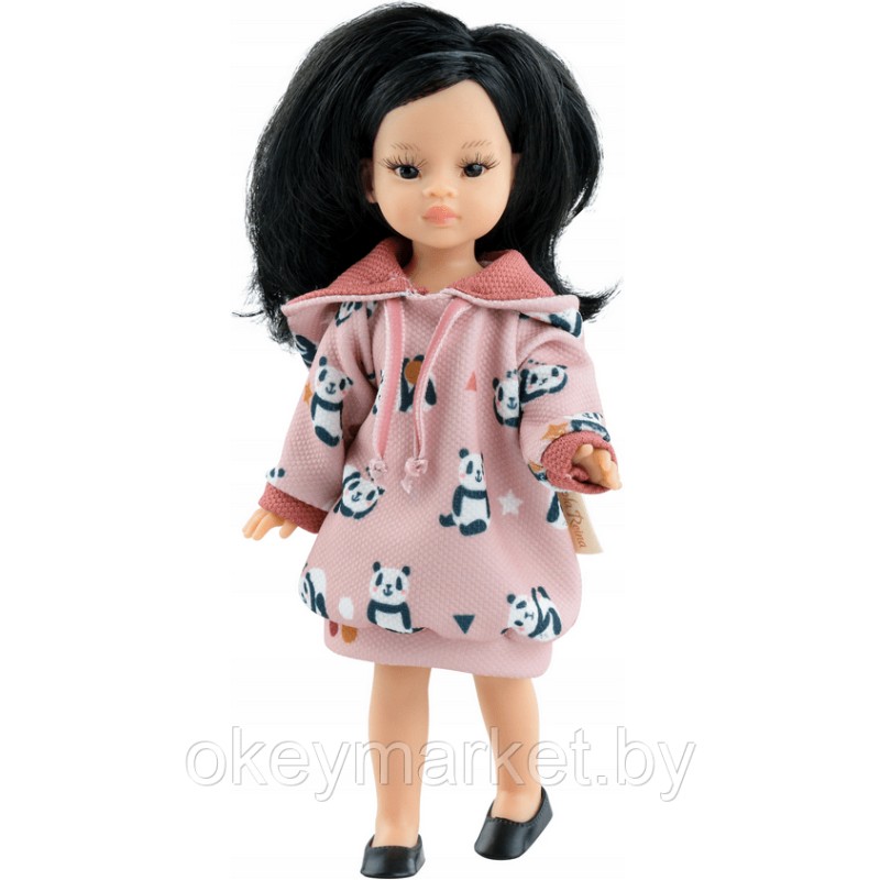 Кукла Paola Reina Мария Хосе в платье с пандами, 21 см
