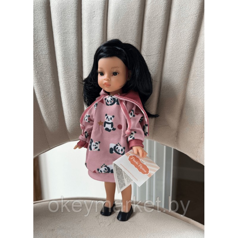 Кукла Paola Reina Мария Хосе в платье с пандами, 21 см