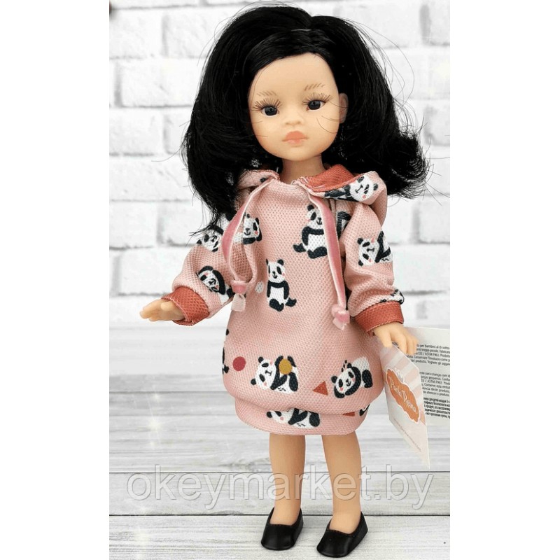 Кукла Paola Reina Мария Хосе в платье с пандами, 21 см