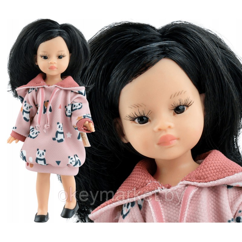 Кукла Paola Reina Мария Хосе в платье с пандами, 21 см