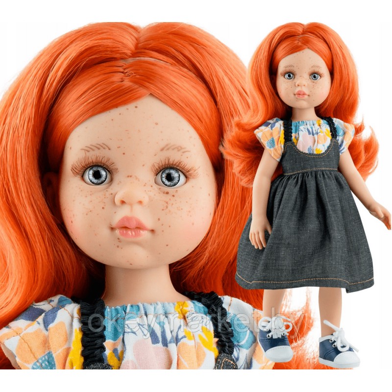 Кукла Paola Reina Марибель в джинсовом сарафане, 32 см