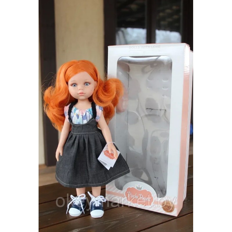 Кукла Paola Reina Марибель в джинсовом сарафане, 32 см