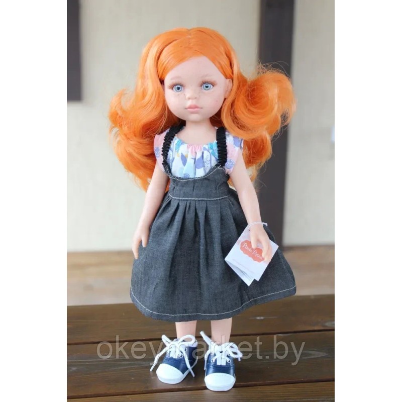 Кукла Paola Reina Марибель в джинсовом сарафане, 32 см