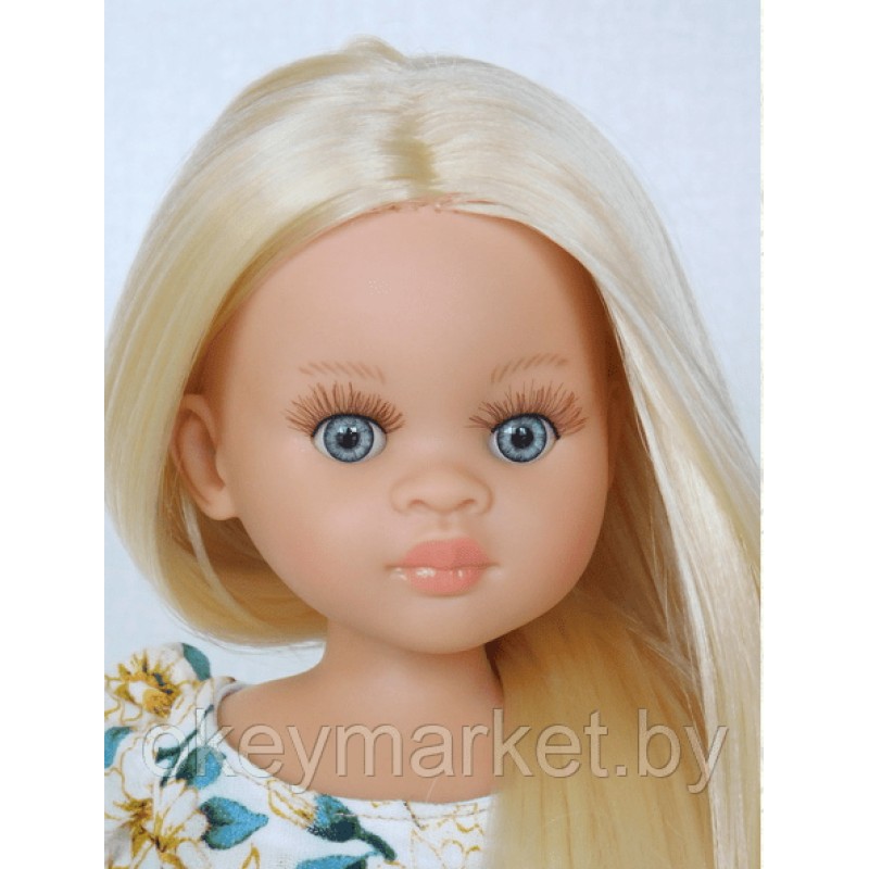 Кукла Paola Reina Лаура в длинном платье с цветами, 32 см