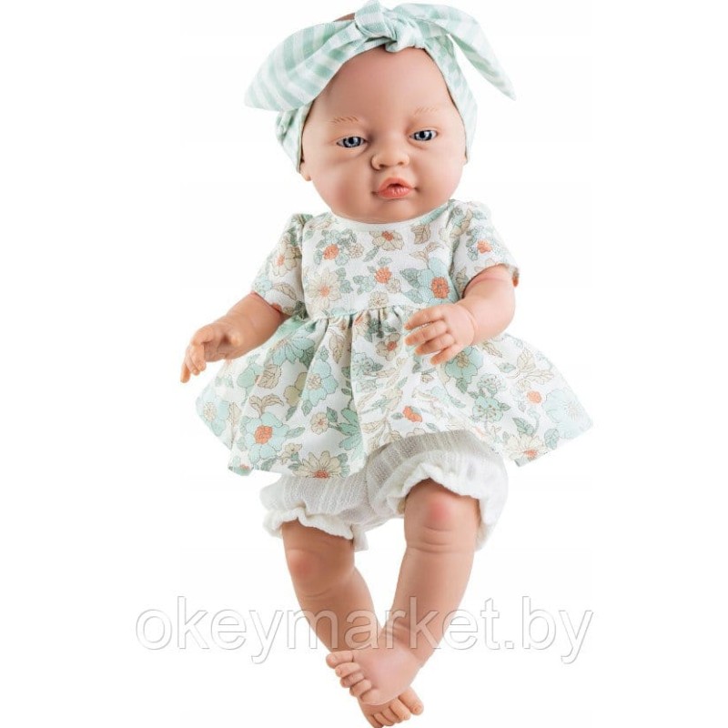 Кукла пупс Paola Reina Бэби в платье с цветами 45 см, 05196