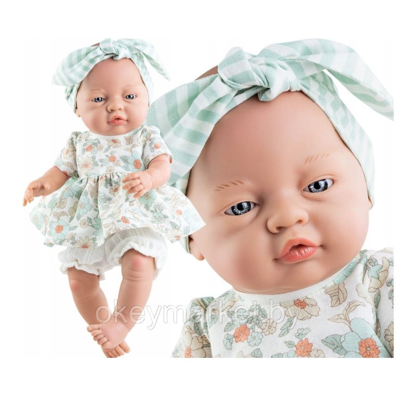 Кукла пупс Paola Reina Бэби в платье с цветами 45 см, 05196