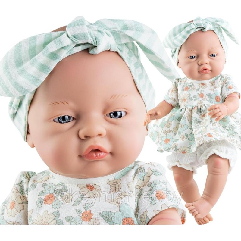 Кукла пупс Paola Reina Бэби в платье с цветами 45 см, 05196