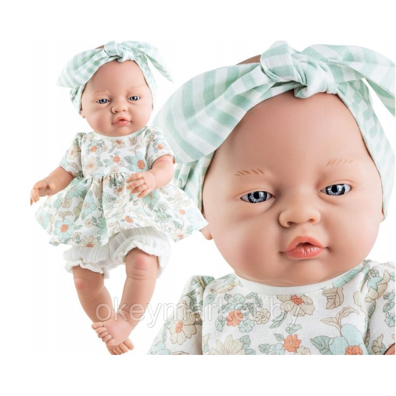 Кукла пупс Paola Reina Бэби в платье с цветами 45 см, 05196