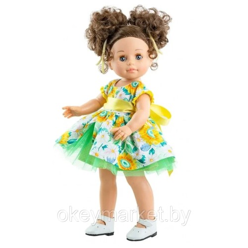 Кукла Paola Reina виниловая Эмили в цветном наряде 42 см, 06033