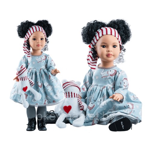 Кукла шарнирная Мэй в голубом платье , 60 см Paola Reina