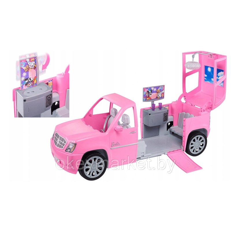 Игровой набор Mattel Barbie Сестры в лимузине, 4 куклы, GFF58