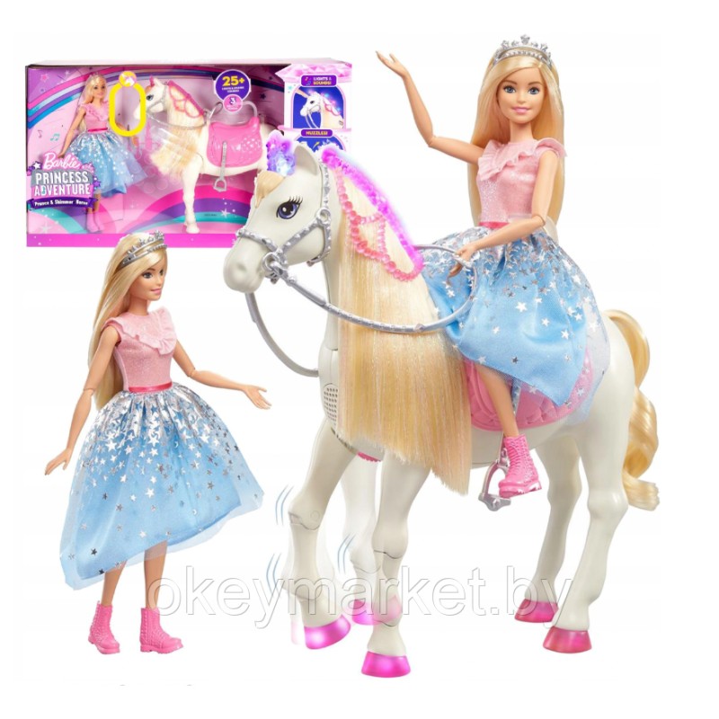 Игровой набор Barbie Приключения принцессы на лошади GML79