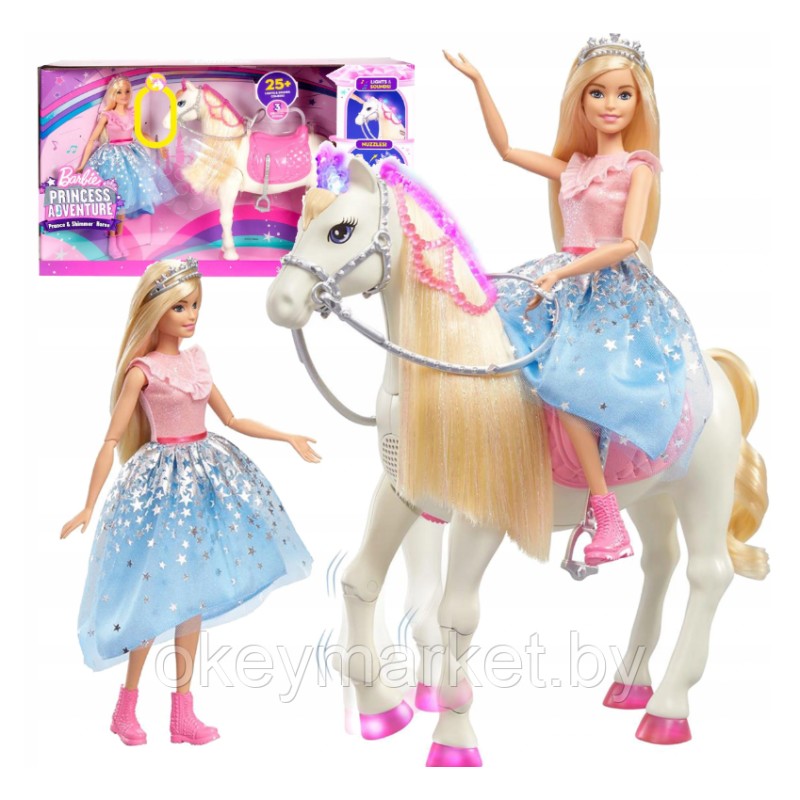 Игровой набор Barbie Приключения принцессы на лошади GML79