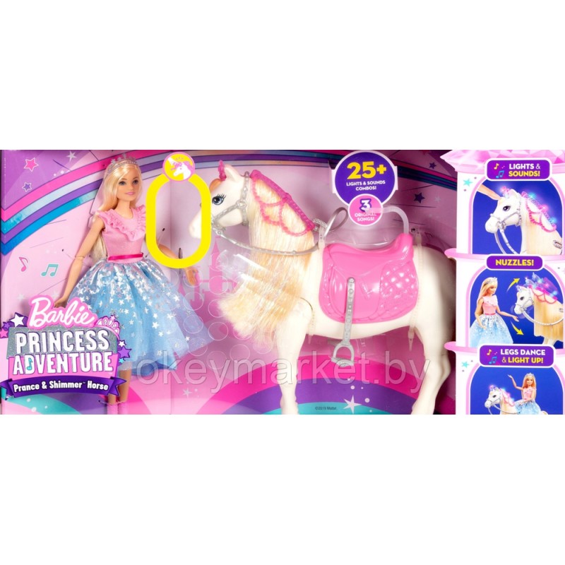 Игровой набор Barbie Приключения принцессы на лошади GML79