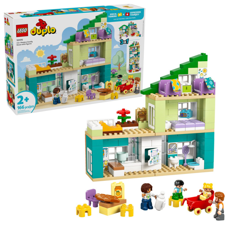 10470 LEGO Duplo Современный семейный дом 3 в 1