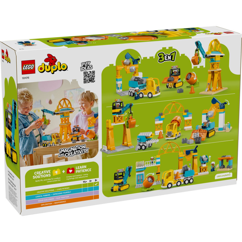 10476 LEGO Duplo Строительная площадка с автомобилями 3 в 1