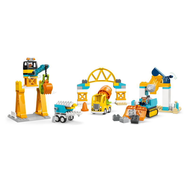 10476 LEGO Duplo Строительная площадка с автомобилями 3 в 1