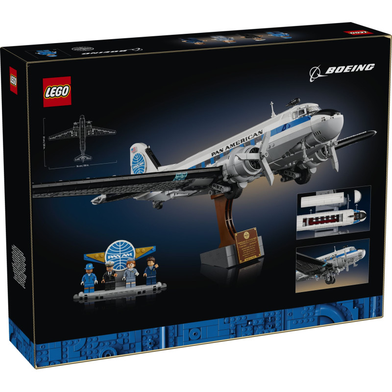 11378 LEGO ICONS Пассажирский самолёт Douglas DC-3 PAN AM