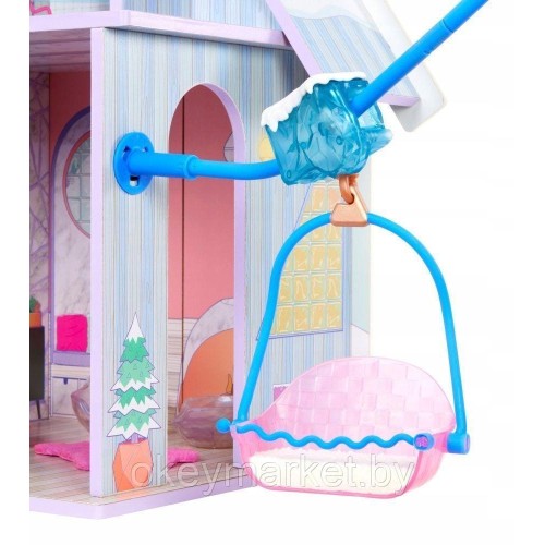 Кукольный домик LOL Surprise Winter Cottage Лол 2 этажа + 45 аксессуаров 120001