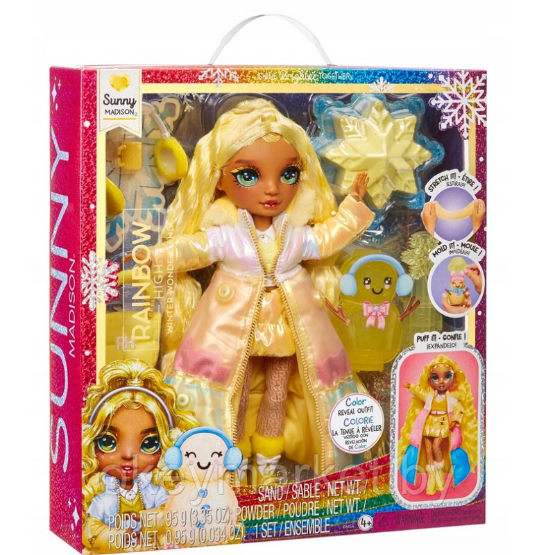 Кукла Rainbow High Winter Wonderland - Санни Мэдисон с зимними аксессуарами - Рейнбоу Хай 120858
