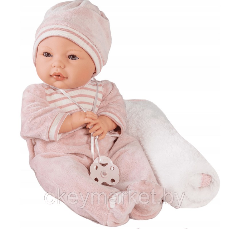 Кукла Antonio Juan Бимба на розовом одеяльце 14155 , 37 см