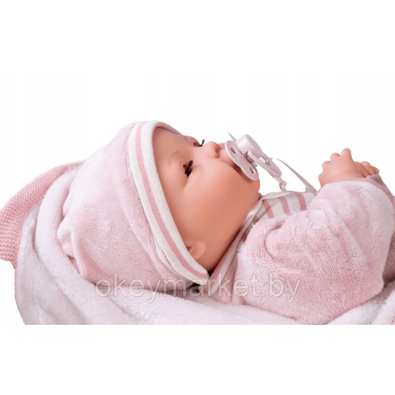 Кукла Antonio Juan Бимба на розовом одеяльце 14155 , 37 см