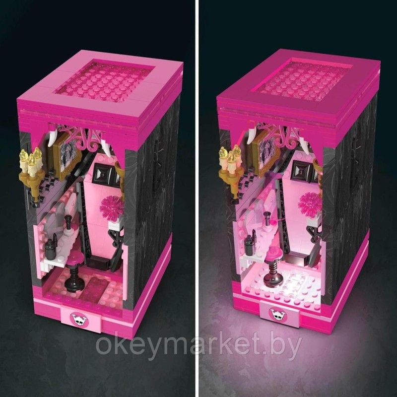 Конструктор Mega Bloks Monster High Draculaura's Boo-k Crypt HXJ88