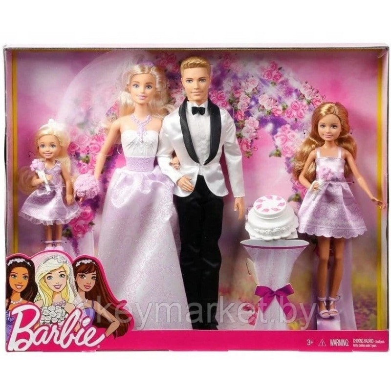 Набор из 4 кукол Barbie  - Свадьба JCW41