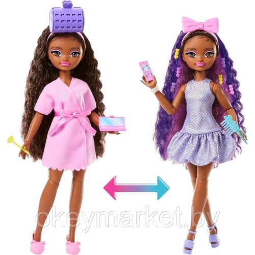 Кукла Mattel Barbie Dream Besties  Бруклин со стилизованными волосами и модными аксессуарами JGG39