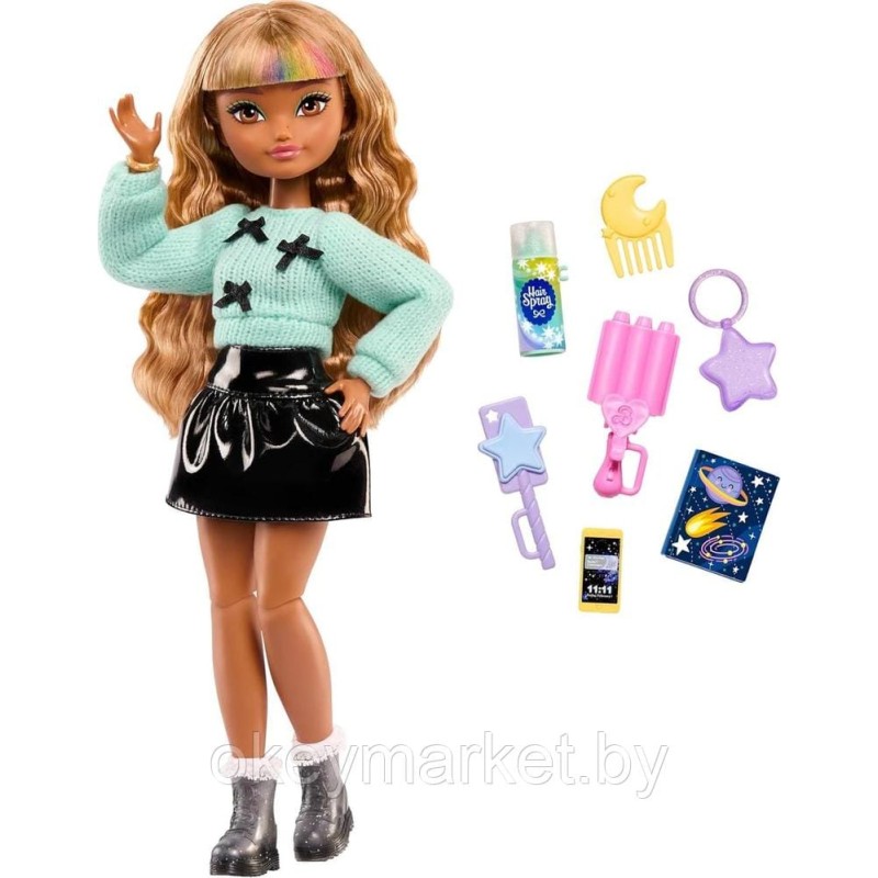 Кукла Mattel Barbie Dream Besties  Зия парикмахер + 8 аксессуаров JGG36