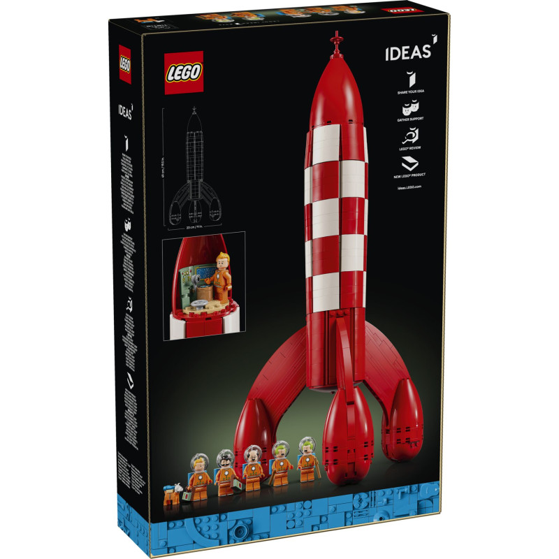 21367 LEGO Ideas Лунная ракета Тинтина