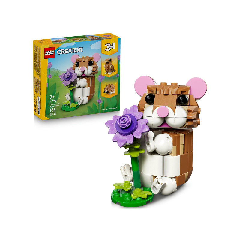 31376 LEGO Creator Милый хомяк с цветком 3 в 1