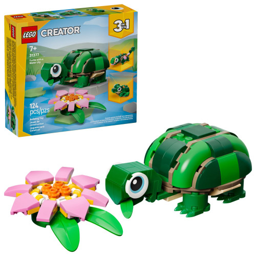 31377 LEGO Creator Черепаха с цветком кувшинки 3 в 1
