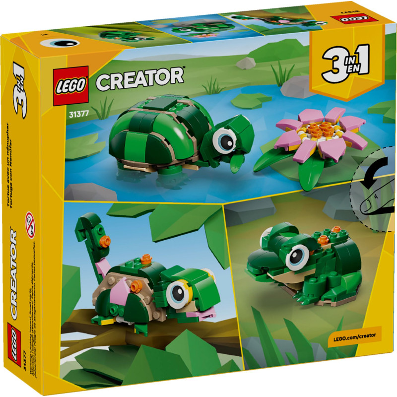31377 LEGO Creator Черепаха с цветком кувшинки 3 в 1