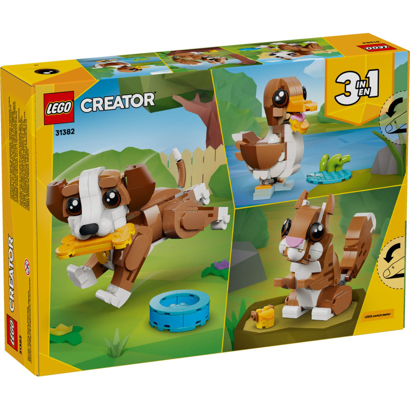 31382 LEGO Creator Милые животные: игривый щенок 3 в 1