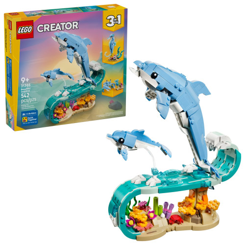 31385 LEGO Creator Морские животные: прекрасные дельфины 3 в 1