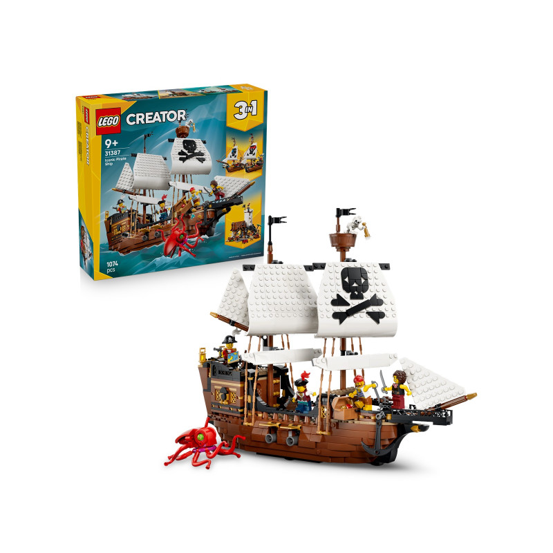 31387 LEGO Creator Легендарный пиратский корабль 3 в 1
