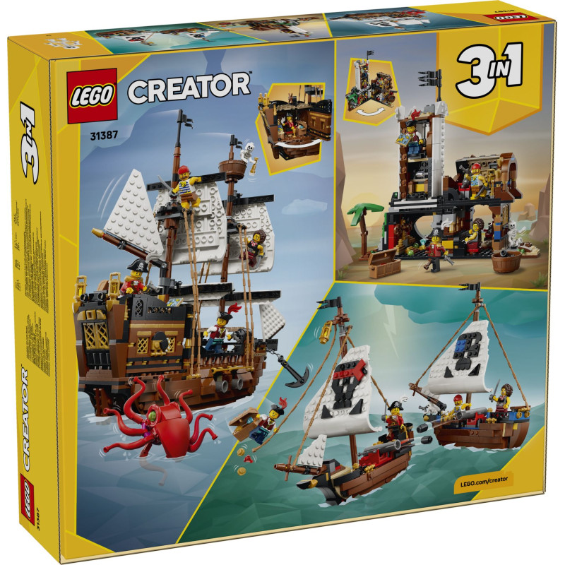 31387 LEGO Creator Легендарный пиратский корабль 3 в 1